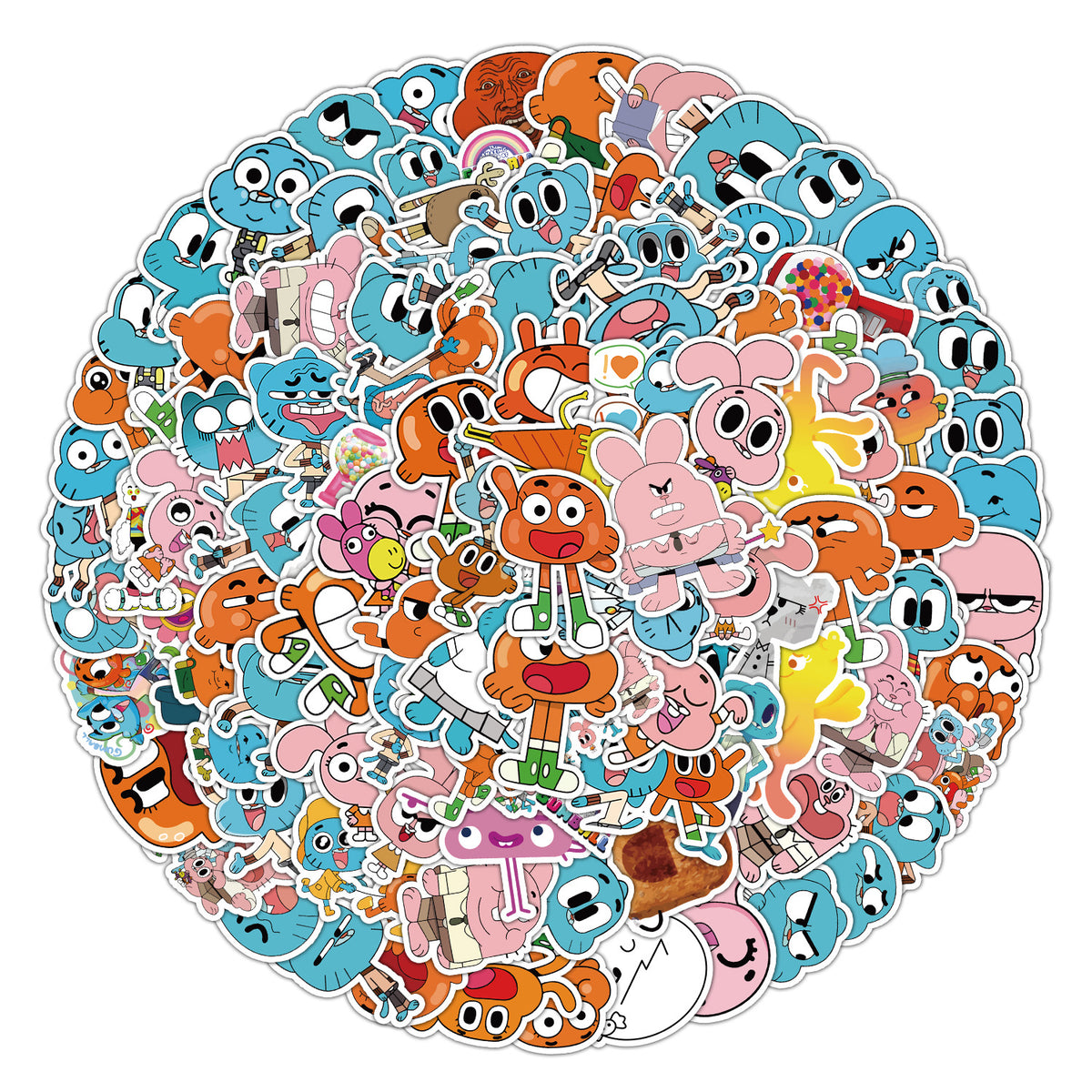 100pcs Creative Waterproof Doodle Stickers for Laptop Water Bottle Stationery