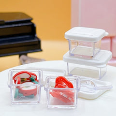 5pcs 1:12 Scale Dollhouse Bento Box Set Miniatures DIY Kitchen Decor