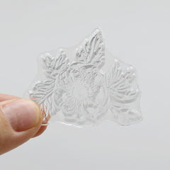 Flower Silicone Stamp for Crafts