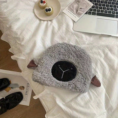 Sheep Ear Plush Beanie Warm Fisherman Hat for Winter