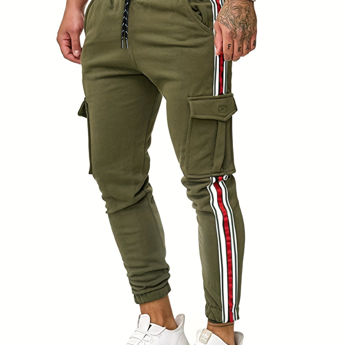 Men's Pocket Striped Sweatpants