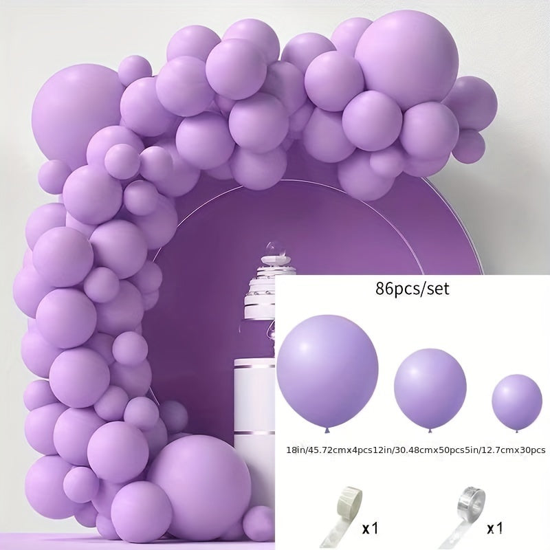 86PCS Mother's Celebration Balloons Set with Chain and Dispensing