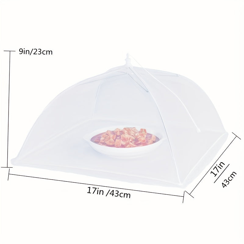 6pcs Pop Up Food Mesh Cover Reusable Tent Umbrella