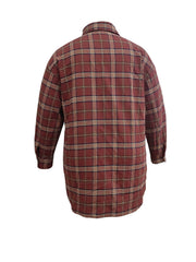  Plaid Print Long Sleeve Button Up Tunic Shirt Top