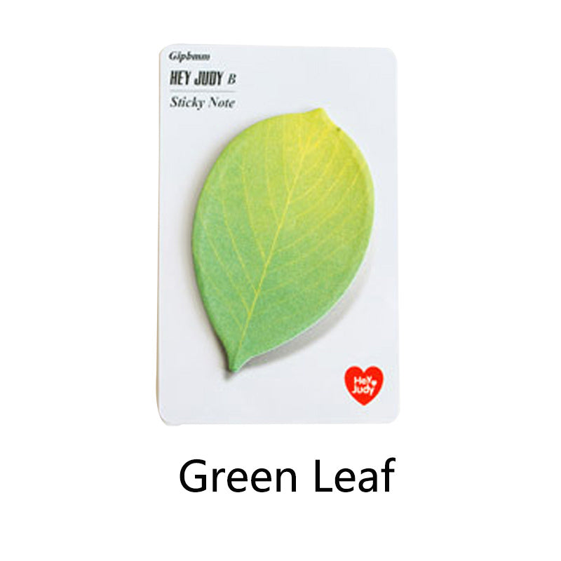 Leaf Sticky Notes - 25 Sheets for Students