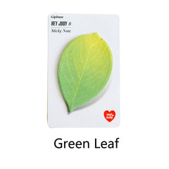 Leaf Sticky Notes - 25 Sheets for Students