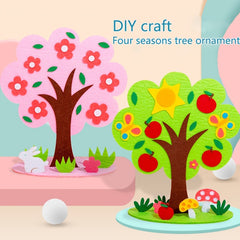 Kids 3D Four Seasons Tree Decoration DIY Puzzle Kit