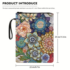 Bohemian Paperback Book Cover Flowers Design