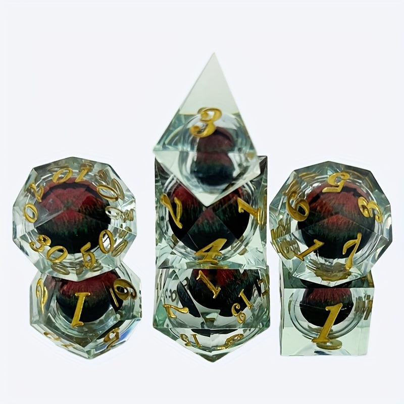 Liquid Dice Resin Game Punishment Accessories Creative Mini Dice Game
