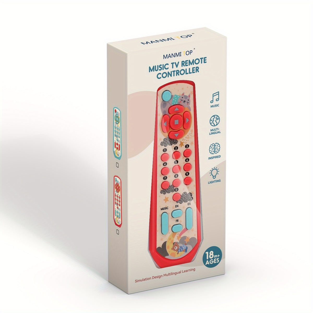 Early Educational TV Remote Control Baby Toy 6 Months Plus