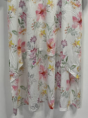  Floral Print Long Sleeve Maxi Dress With Pockets