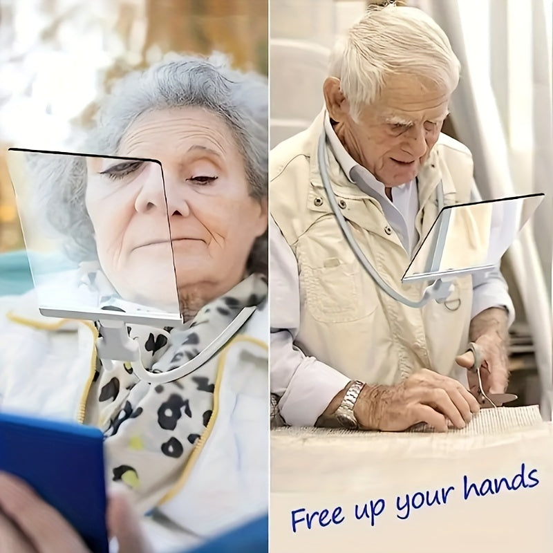 5X Hands-Free Magnifying Glass for Seniors Large Full Page View