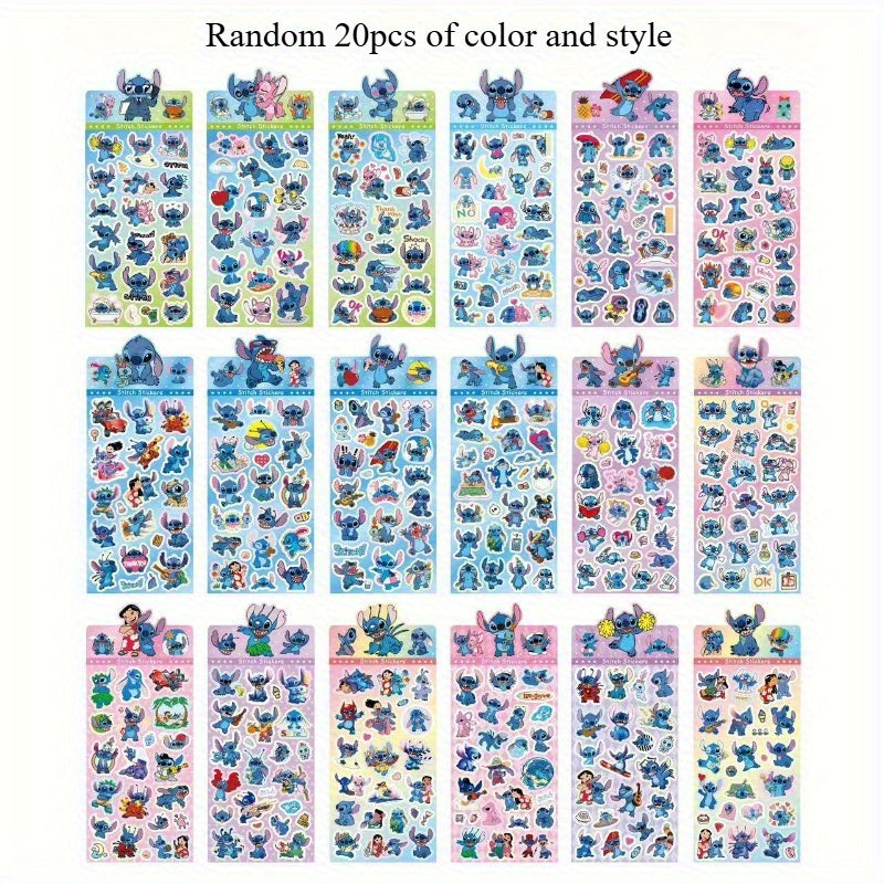 Stitch Novelty Stickers - Cute Cartoon Characters - Student Prizes