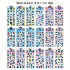 Stitch Novelty Stickers - Cute Cartoon Characters - Student Prizes