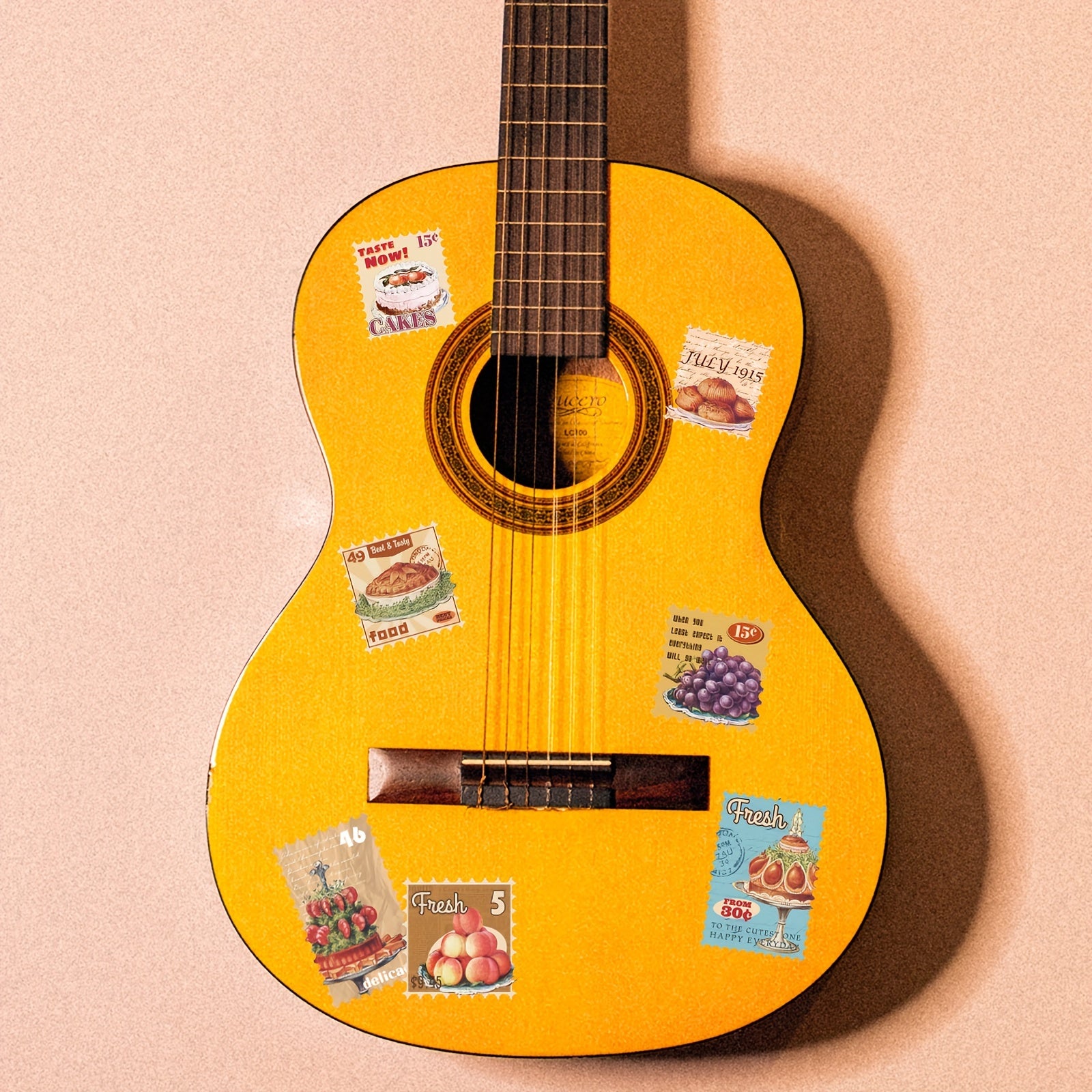 Retro Food Stickers Pack of 50, DIY Decoration, Bullet Journals