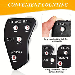 4 Wheel Baseball Umpire Clicker Counter for Scorekeeper