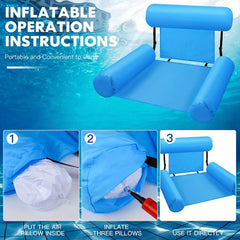Inflatable Pool Chair Lounge Float for Ultimate Relaxation and Style