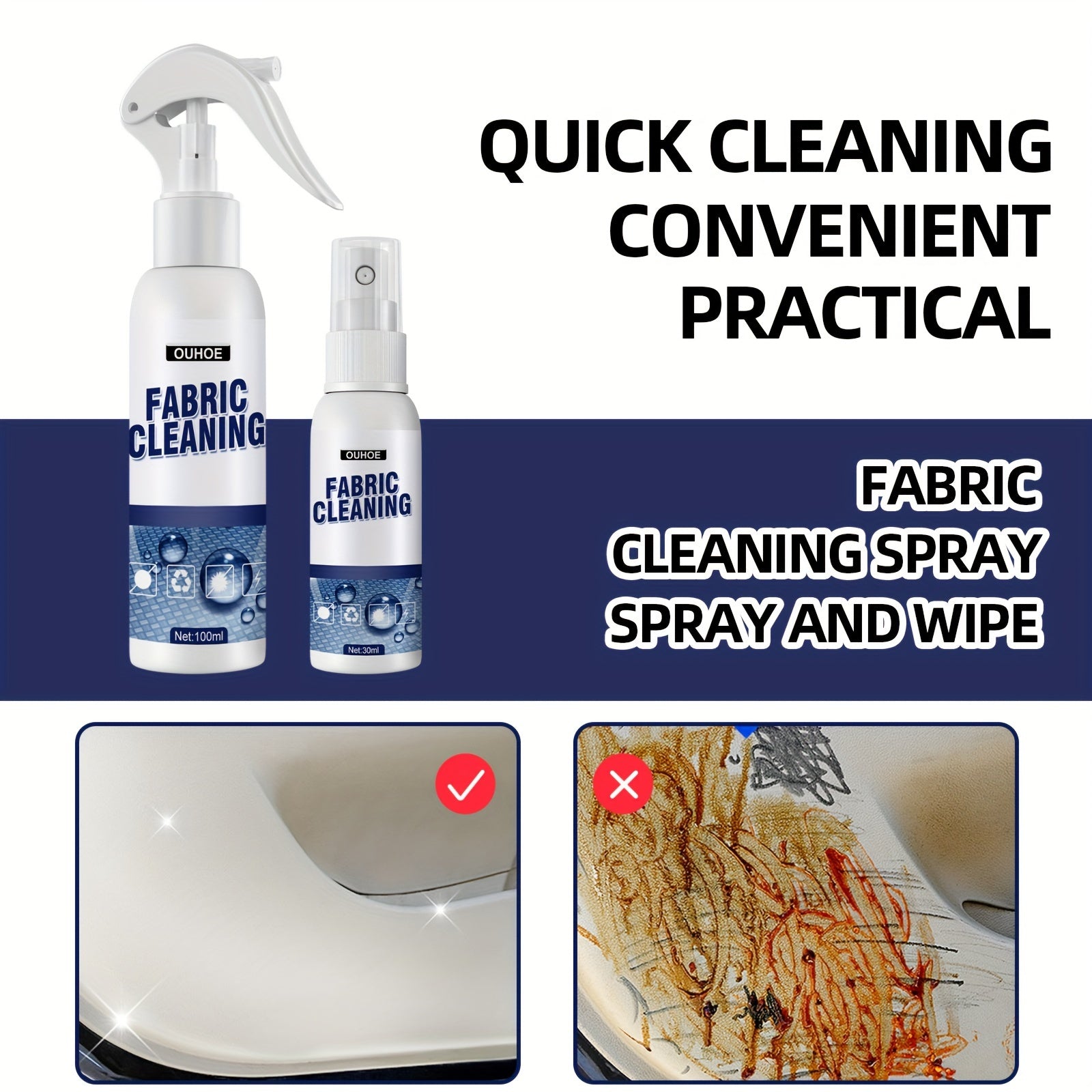Fabric Cleaning Spray Car Interior Canopy Cleaner