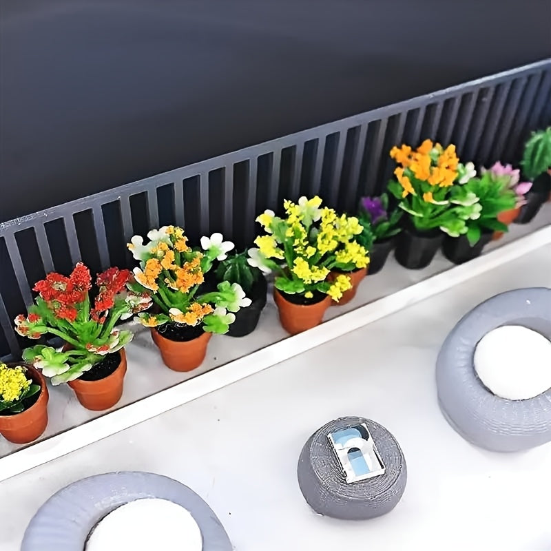 Small Flower Succulent Cacti Green Plant Pots Home Layout Models