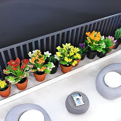 Small Flower Succulent Cacti Green Plant Pots Home Layout Models