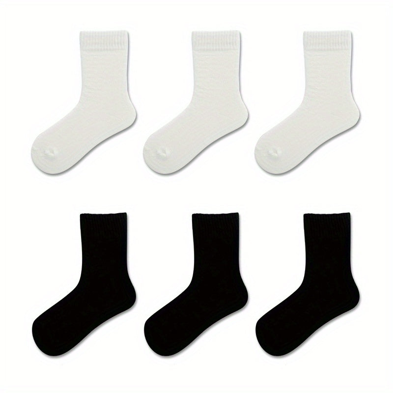 6 Pairs Cozy Crew Socks Women's Stockings