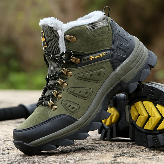 Men's Warm Anti-skid Snow Boots Thermal Hiking Shoes
