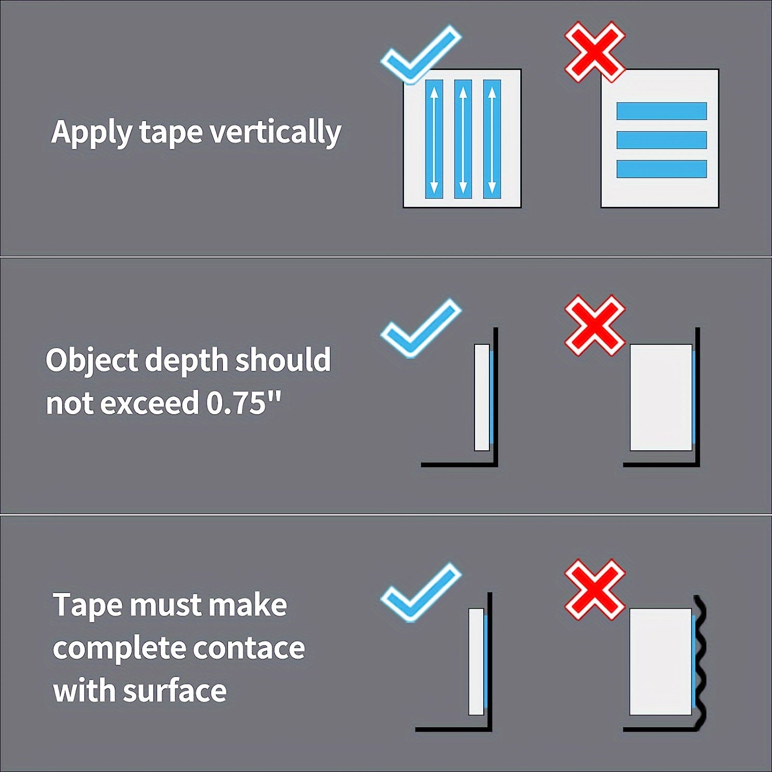 Heavy Duty Double Sided Tape Reusable Strong & Sticky Multipurpose