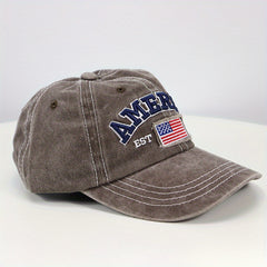 Men's Outdoor American Flag Vintage Baseball Cap