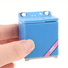Mini Dollhouse Washing Machine Realistic Simulation Compact Laundry Appliance