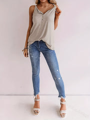 Spaghetti Strap Sleeveless Cami Top for Women