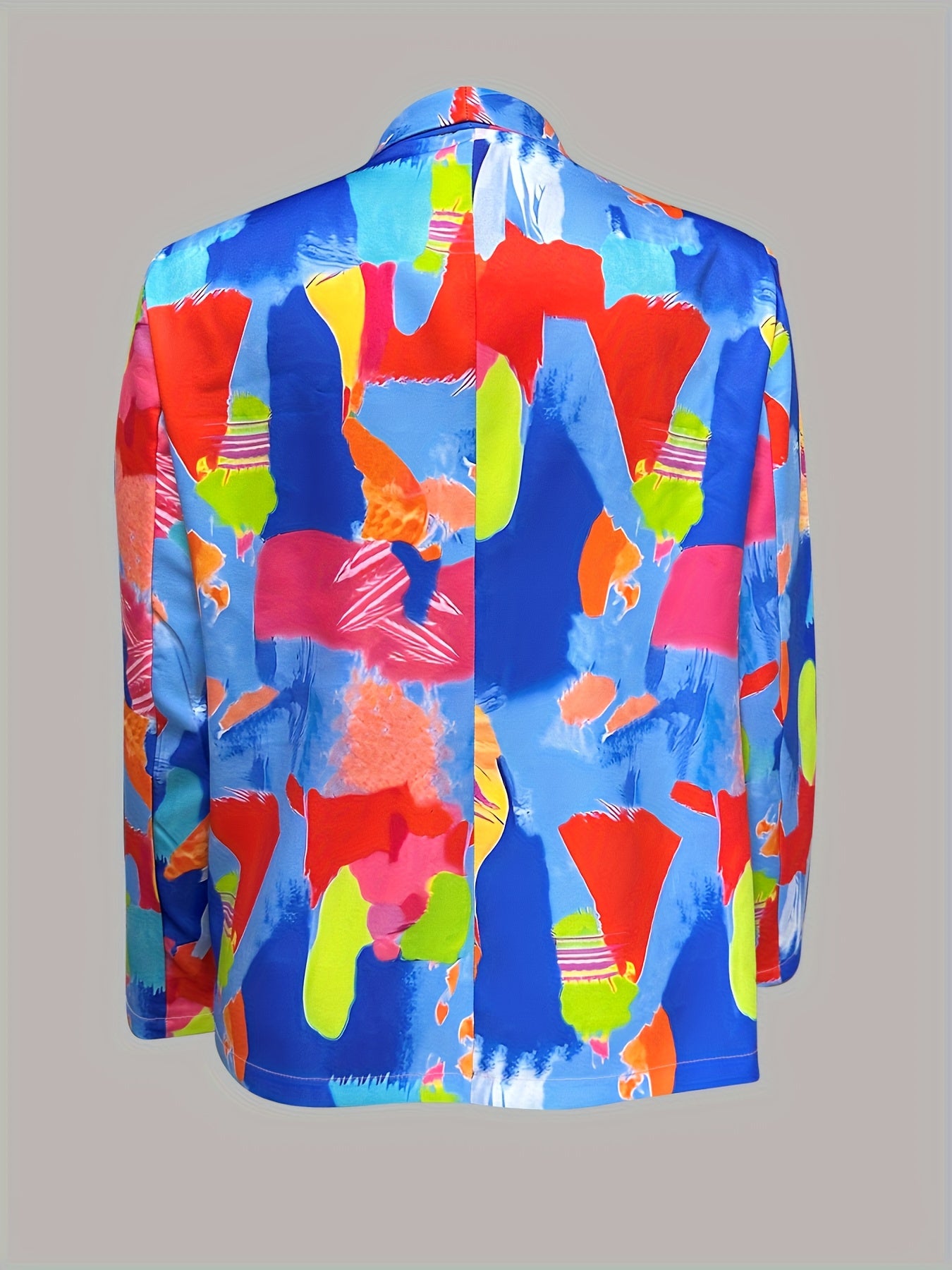  Colorblock Long Sleeve Blazer - Women's Casual