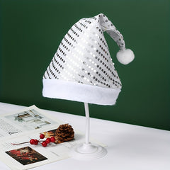 Knitted Fabric Woolen Edge Christmas Hat