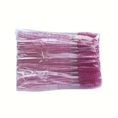 50Pcs Crystal Eyebrow Mascara Applicator Cosmetic Brushes