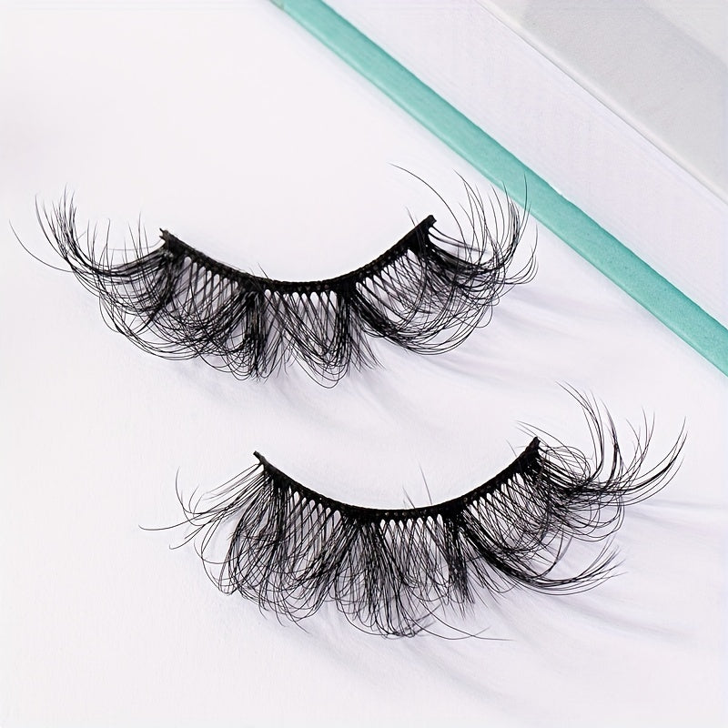 8D Fluffy Wispy Curly False Eyelashes for Daily Party Use