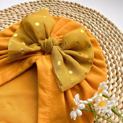 Baby Spring Summer Thin Headband Soft Bowtie Baby Hat