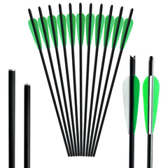 12pcs 16" Carbon Fiber Shield Feather Bowfishing Accessory