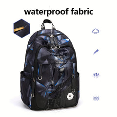 Water Resistant Nylon Backpack for Students with Adjustable Straps