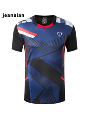Men's Quick Dry Athletic T-Shirt Abstract Round Neck Tee Top