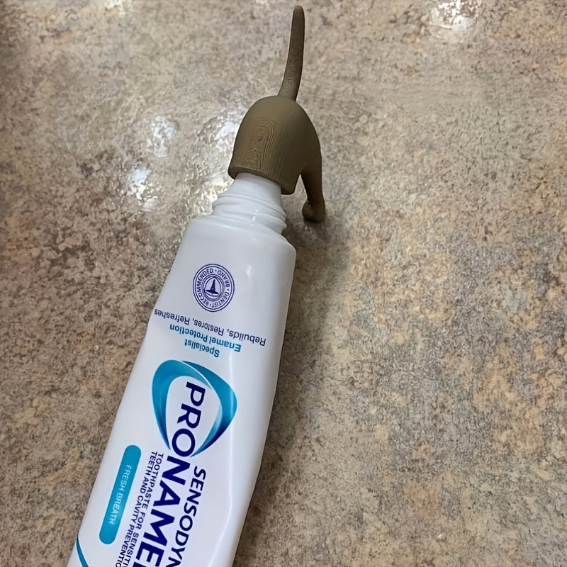 1pc Poop Dog Butt Toothpaste Caps for Squeezing Out Toothpaste - Prank Tool