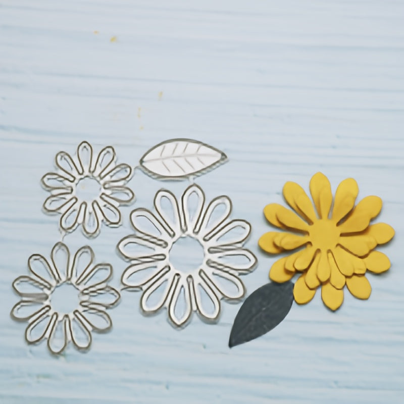 Paper Art Embossing Cutting Template DIY Flower Leaf Scrapbook