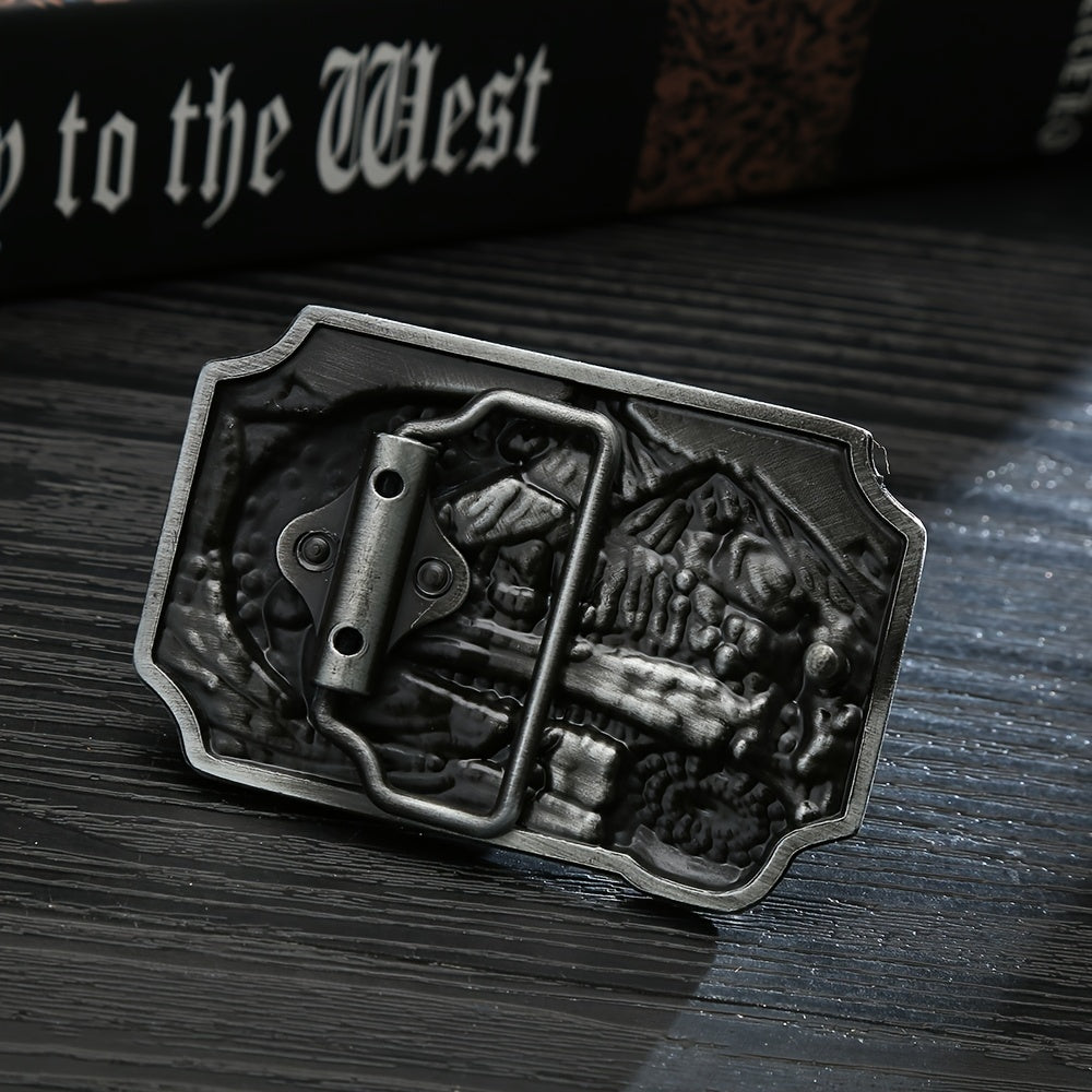 Casual Fishing Pattern Belt Buckle for Men