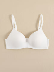 Glossy Triangle Cup Everyday Bra High Support Lingerie