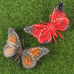 12pcs Colorful Plastic Butterfly Toys for Insect Themed Parties
