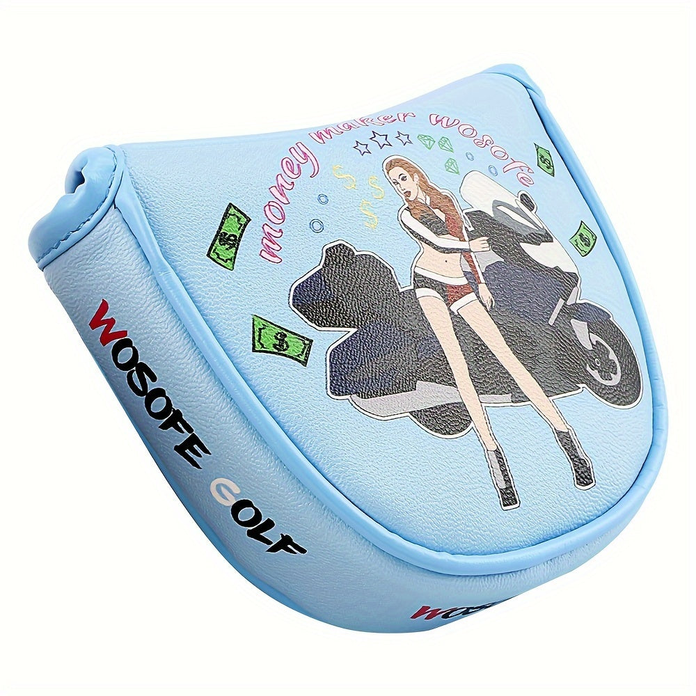PU Printed Golf Club Head Cover with Soft Lining
