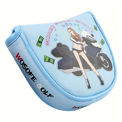 PU Printed Golf Club Head Cover with Soft Lining