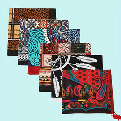 Ethnic Style Cotton and Linen Travel Scarf - Sunscreen Silk Shawl