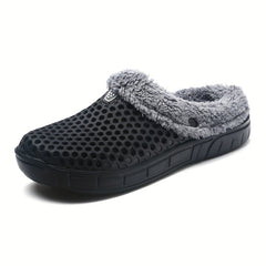 Women's Plush Lined Slip On Clogs Winter Indoor Shoes