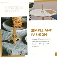 Golden Paris Eiffel Tower Model Window Decoration Photo Props