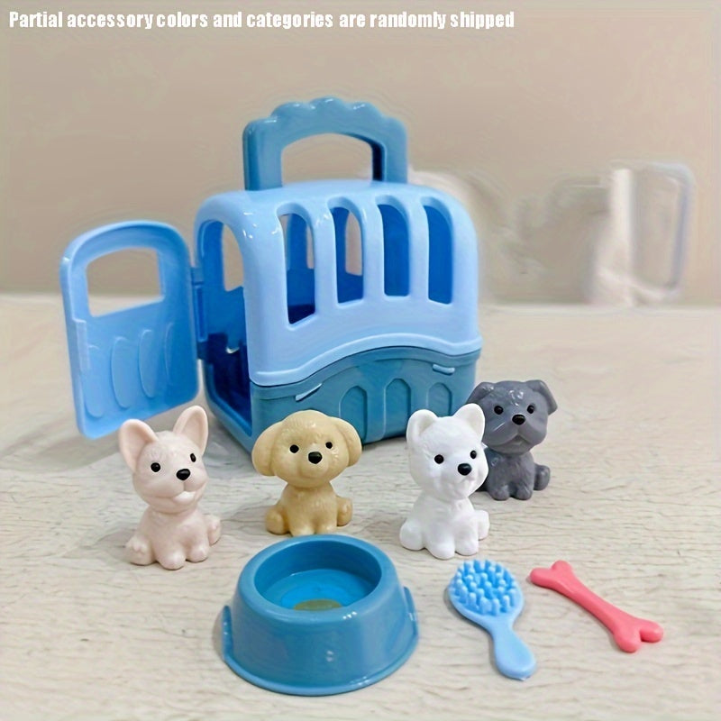 Puppy & Kitten Pet Toy Set for Kids' Pretend Play