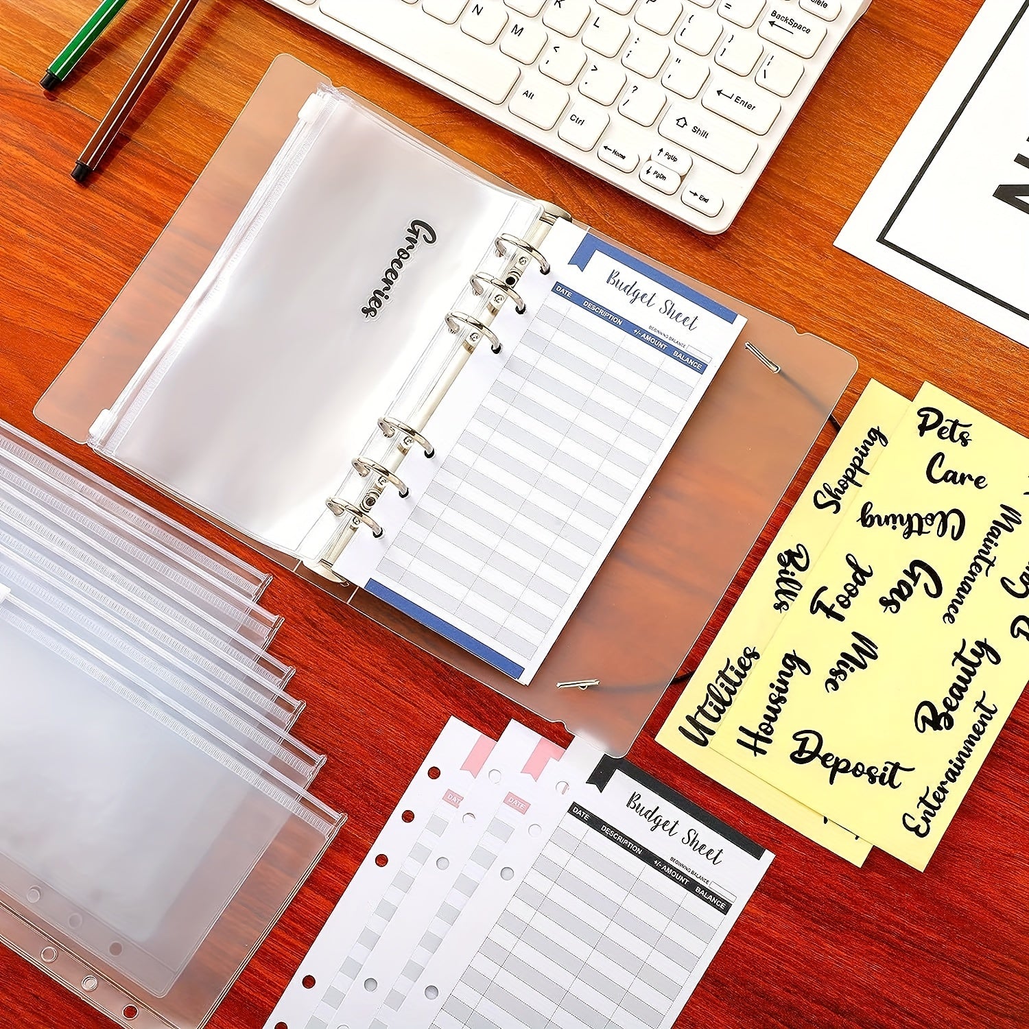 A6 Budget Binder Envelopes Set